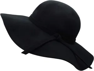 Chic & Cozy Wide Brim Wool Floppy Hat