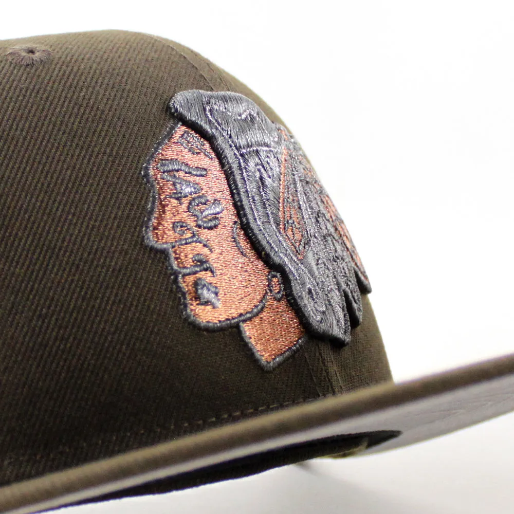 Chicago Blackhawks Winter Classic New Era 59Fifty Fitted Hat (Walnut Gray Under brim)