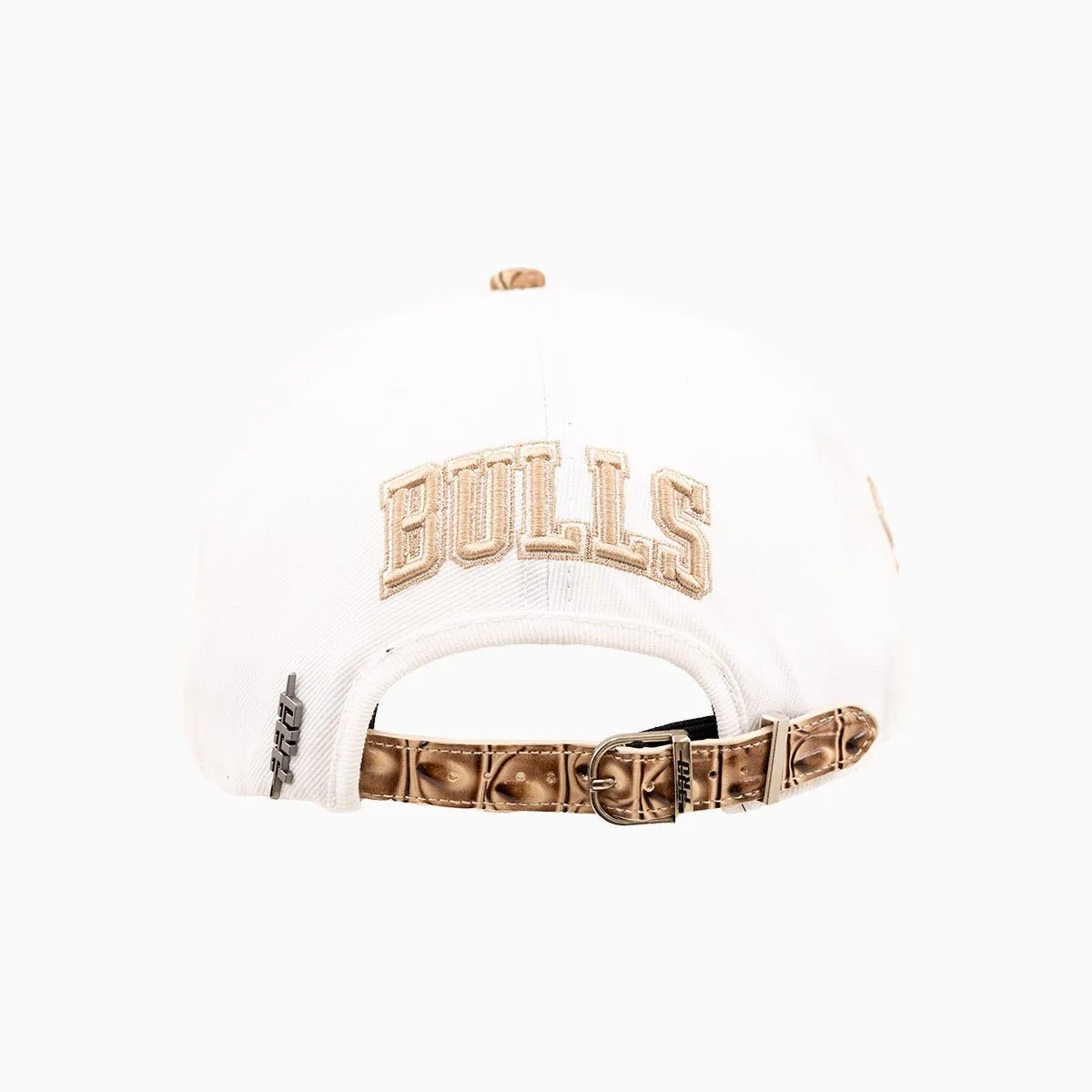 Chicago Bulls NBA Leather Visor Wool Flat Snapback Hat