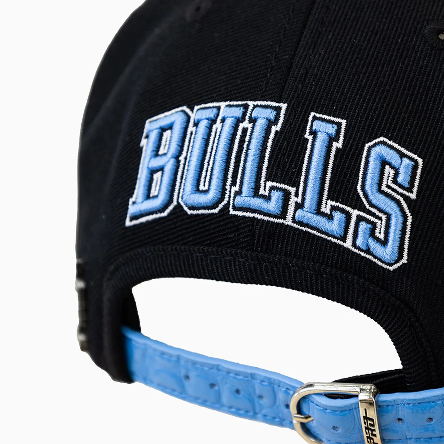 Chicago Bulls NBA Leather Visor Wool Snapback Hat