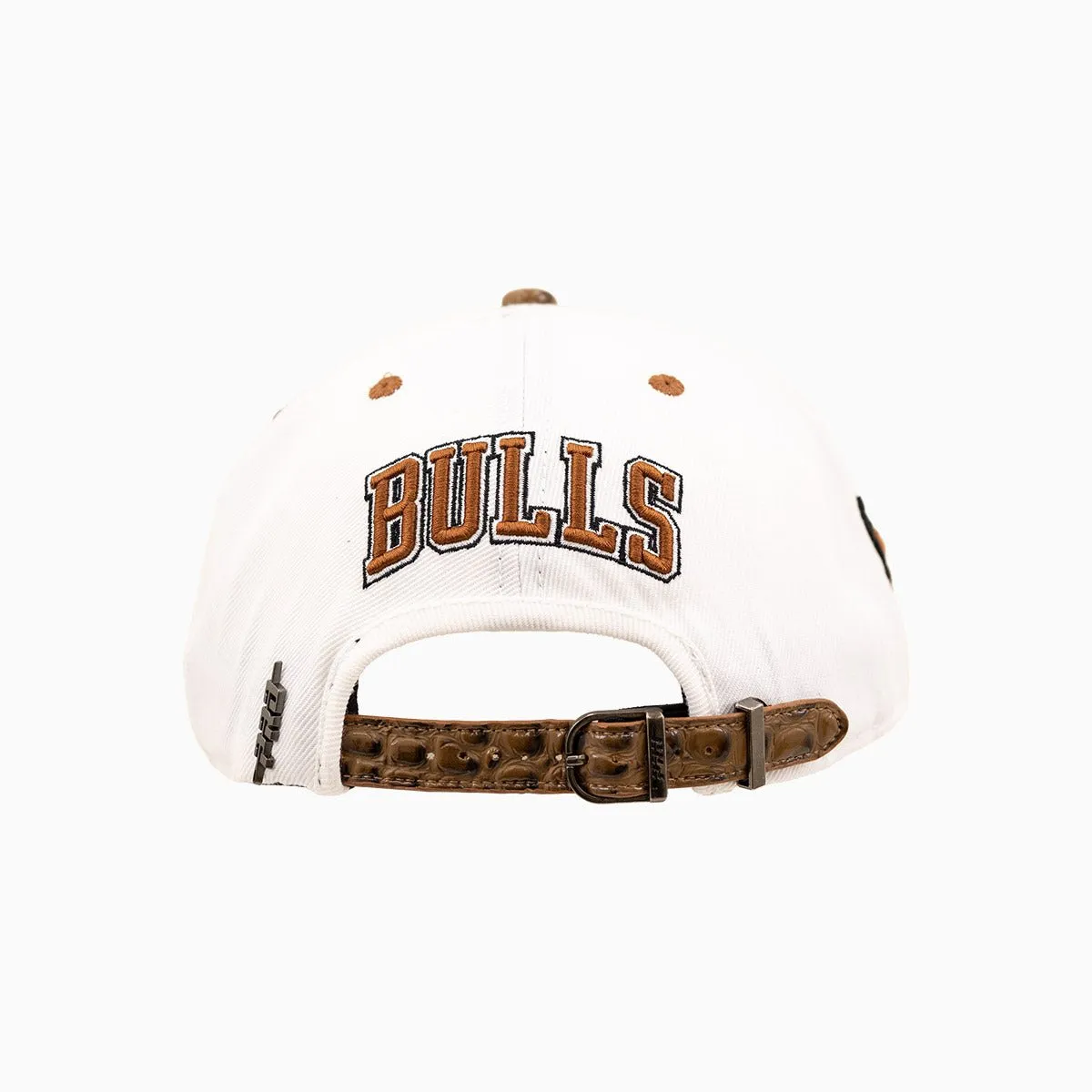 Chicago Bulls NBA Leather Visor Wool Snapback Hat