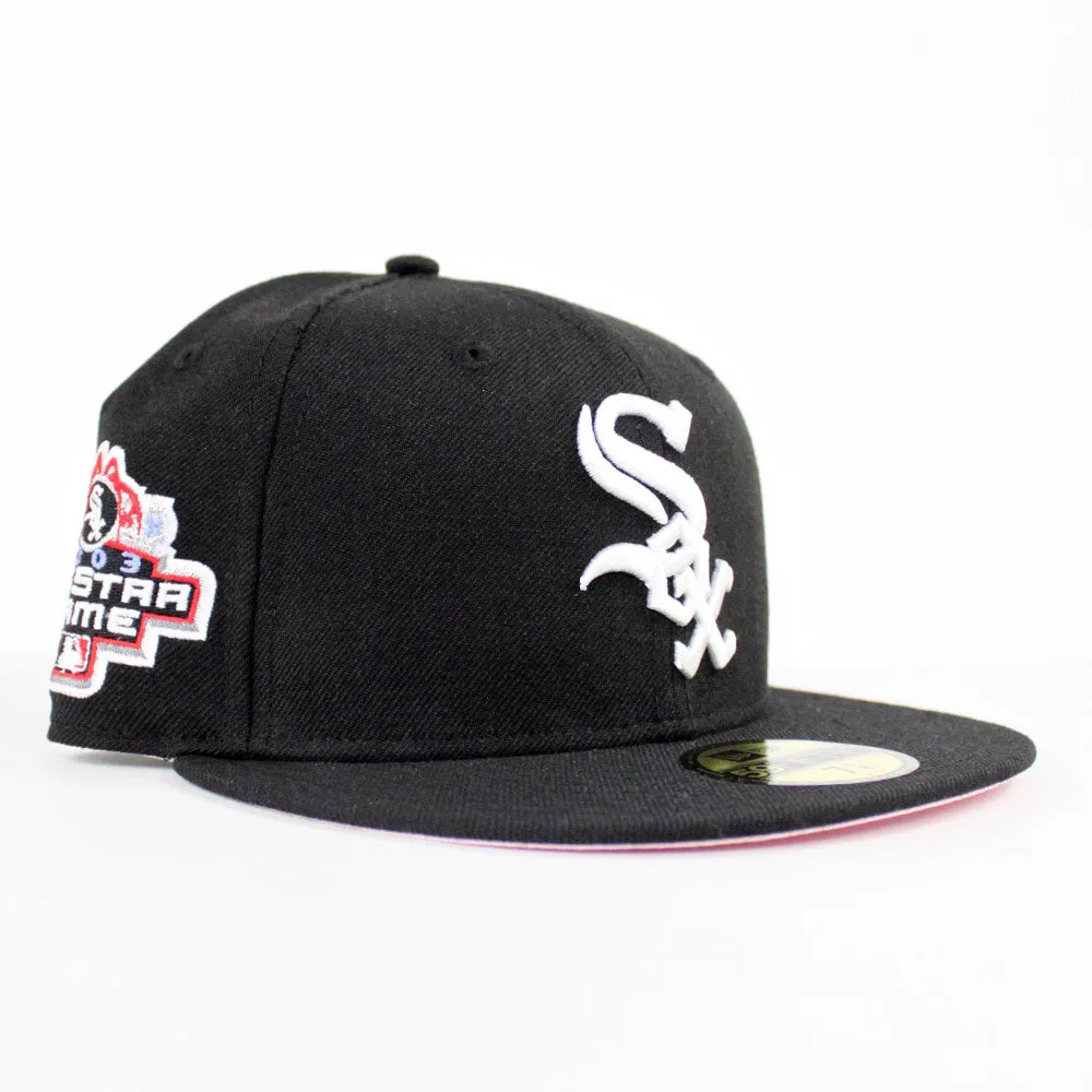 Chicago White Sox 2003 All Star Game New Era 59Fifty Fitted Hat (Black Pink Under Brim)