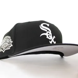 Chicago White Sox COMISKEY PARK New Era 59Fifty Fitted Hat (Black Grey Under Brim)