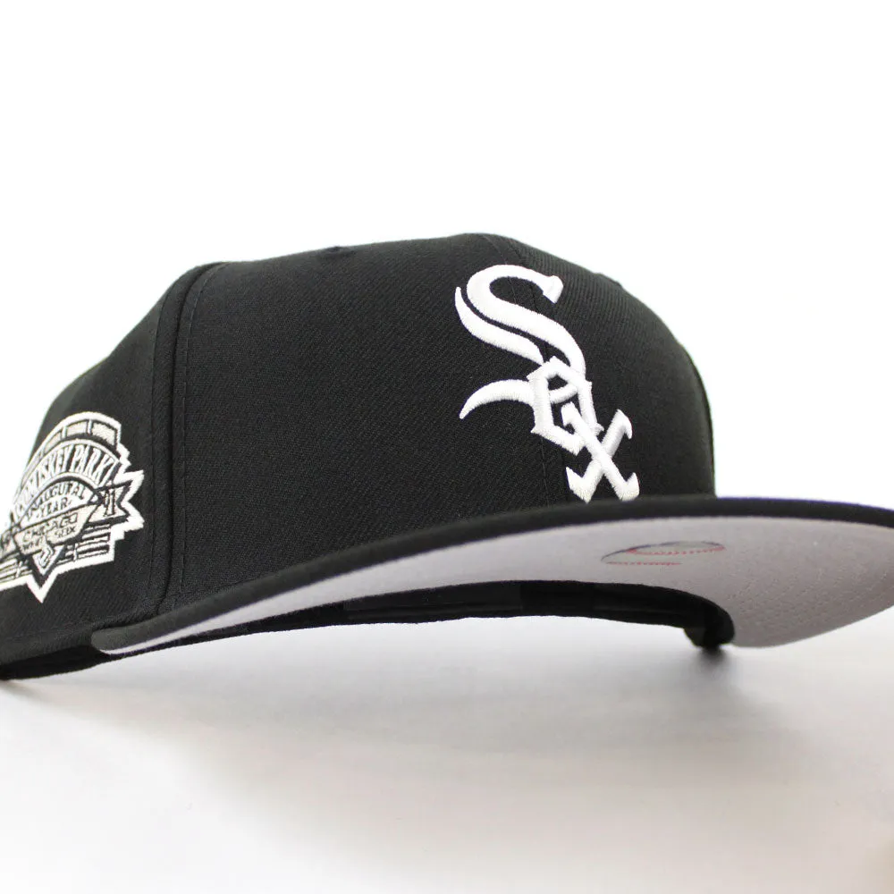 Chicago White Sox COMISKEY PARK New Era 59Fifty Fitted Hat (Black Grey Under Brim)