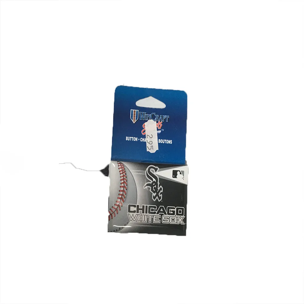 Chicago White Sox Wincraft Black Pin w/ Baseball 2x3 Accessory