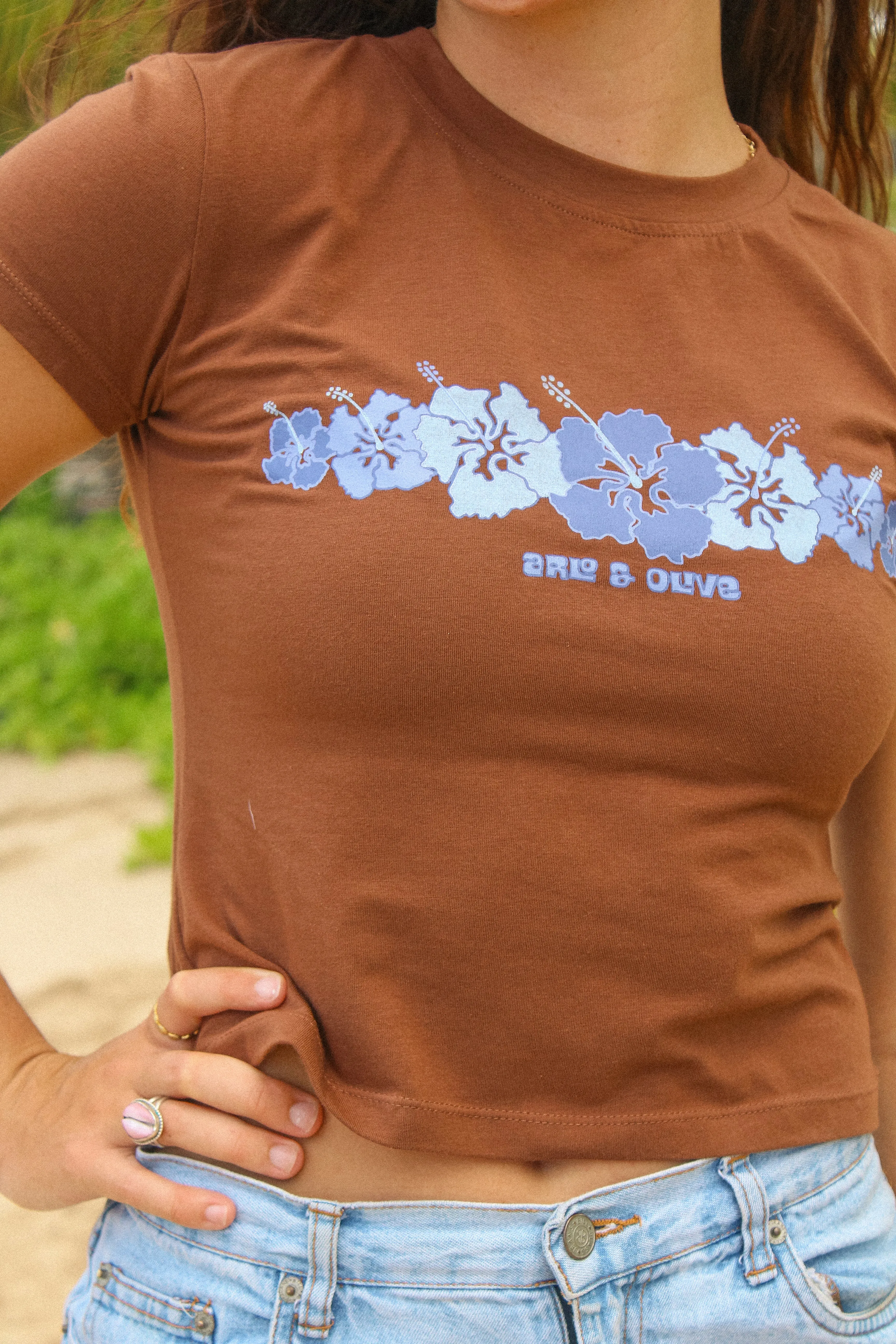 Cocoa Bloom Baby Tee