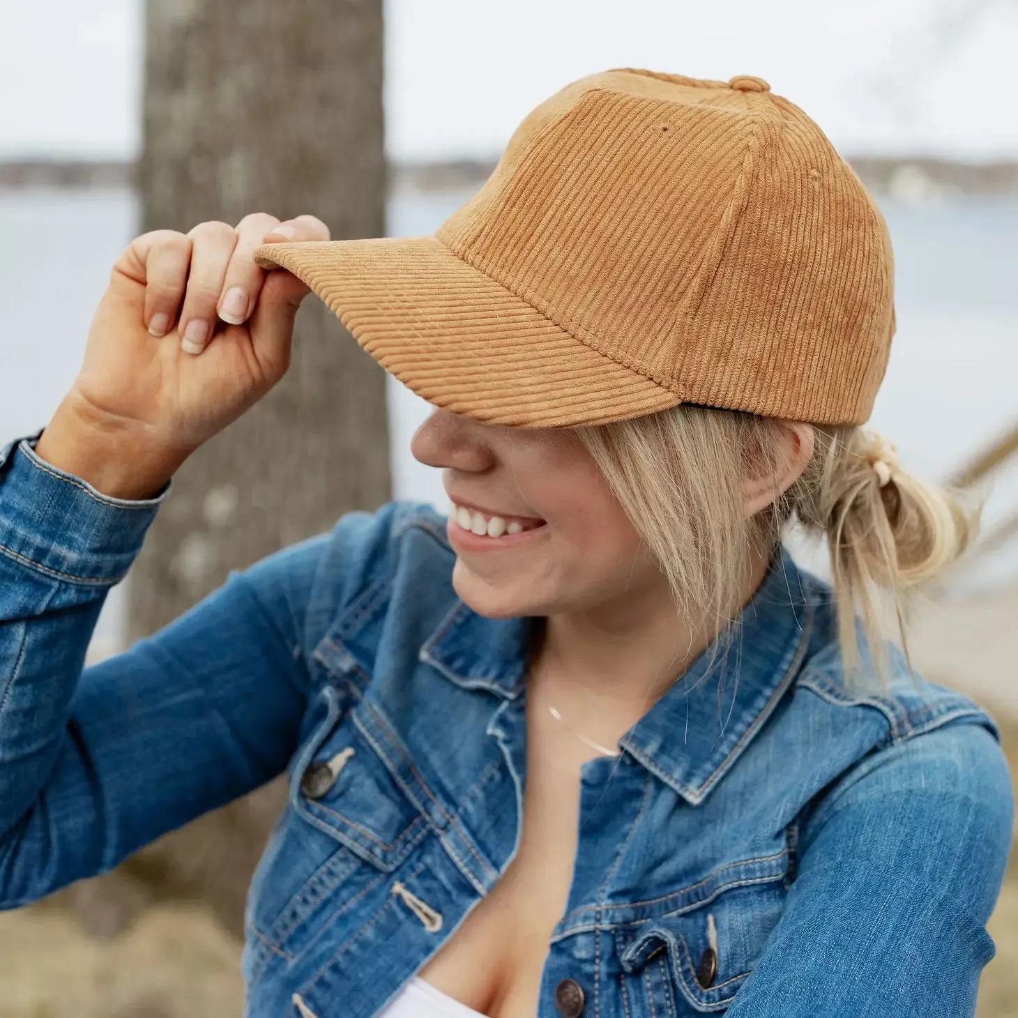 corduroy baseball hat