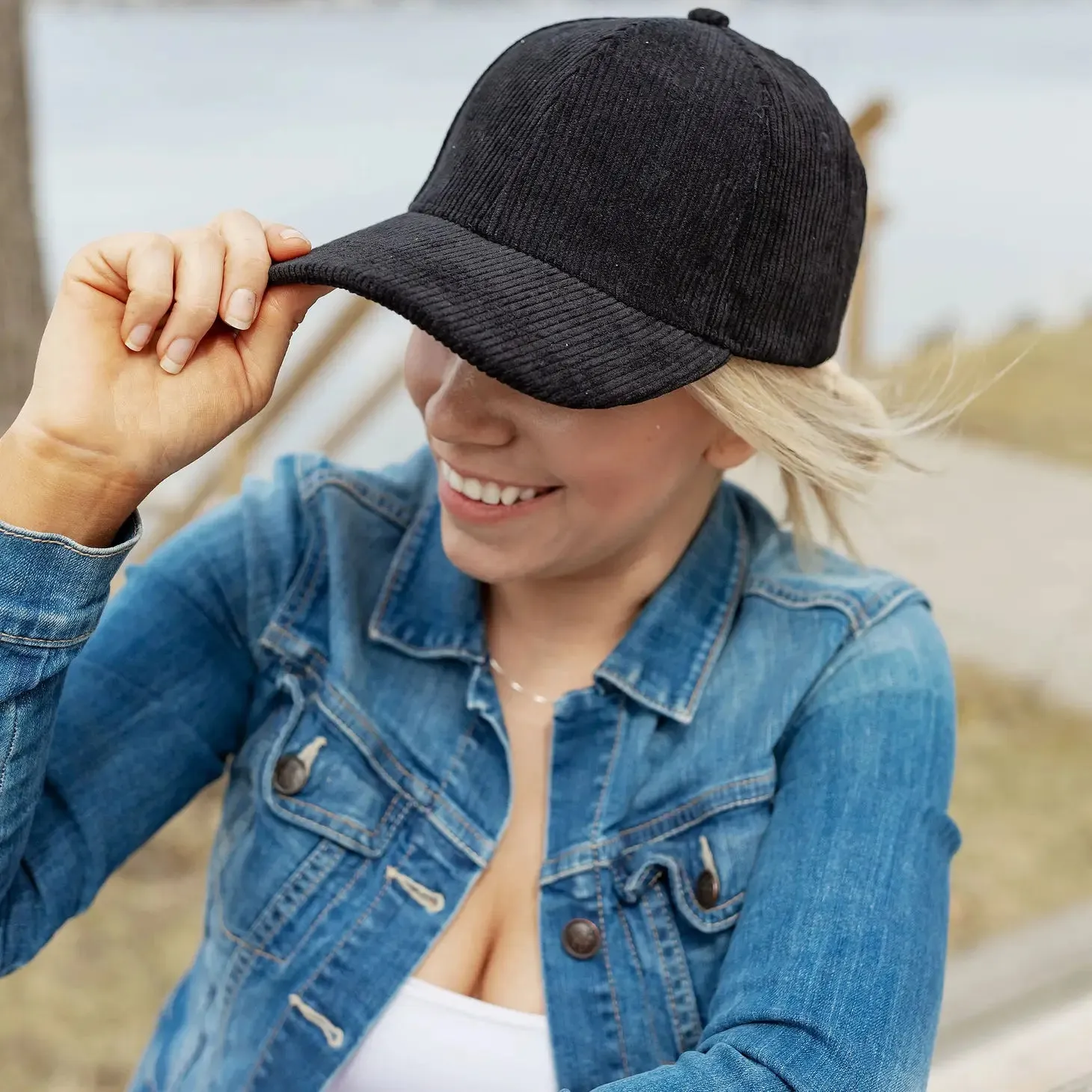 corduroy baseball hat