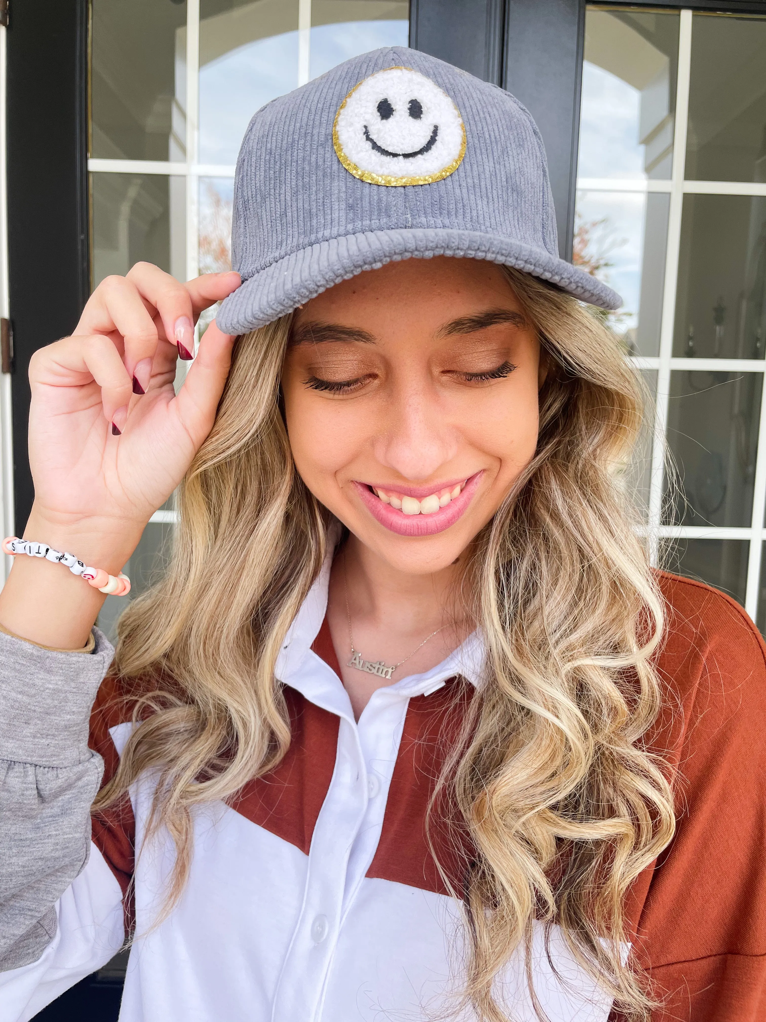 Corduroy Smiley Hat
