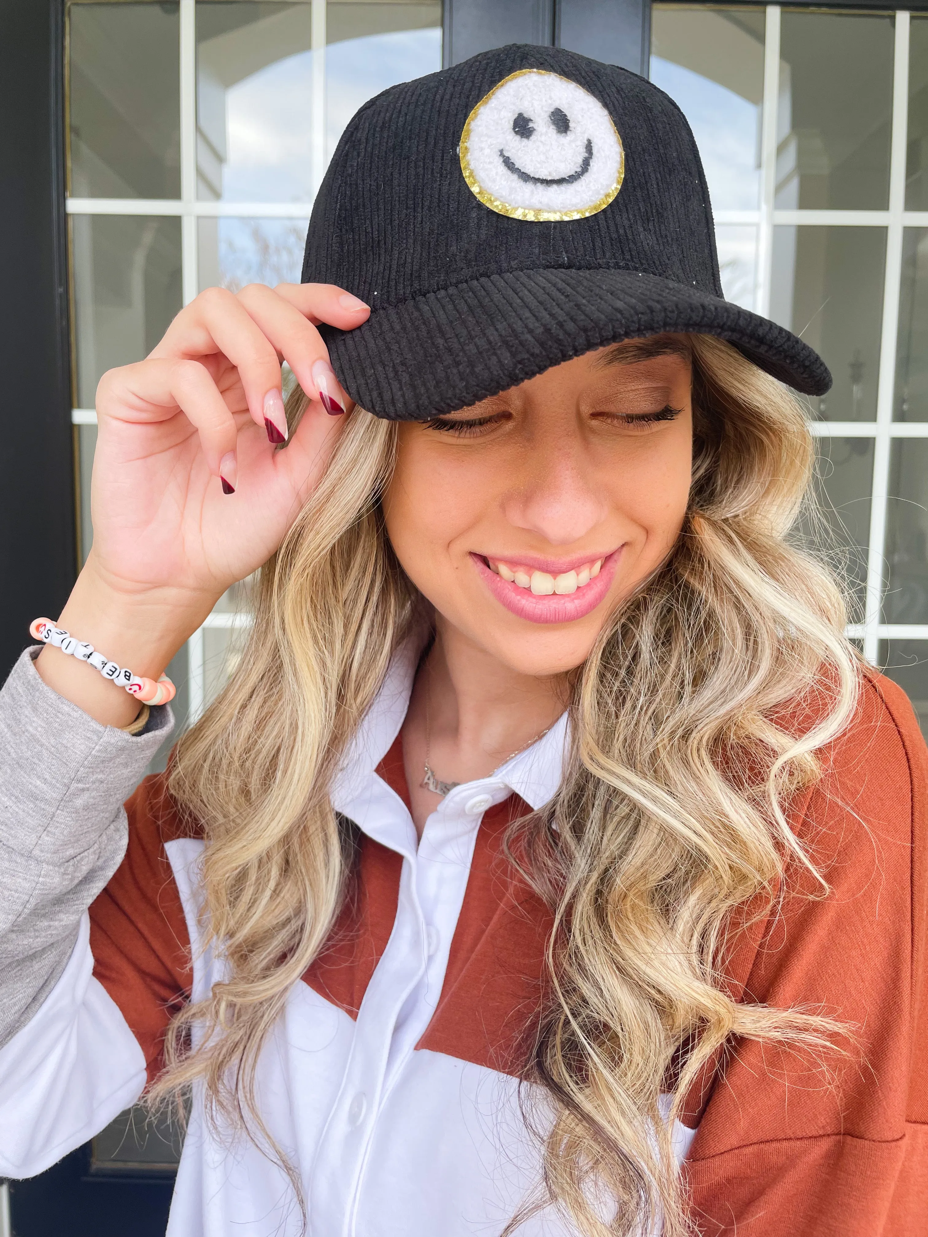 Corduroy Smiley Hat