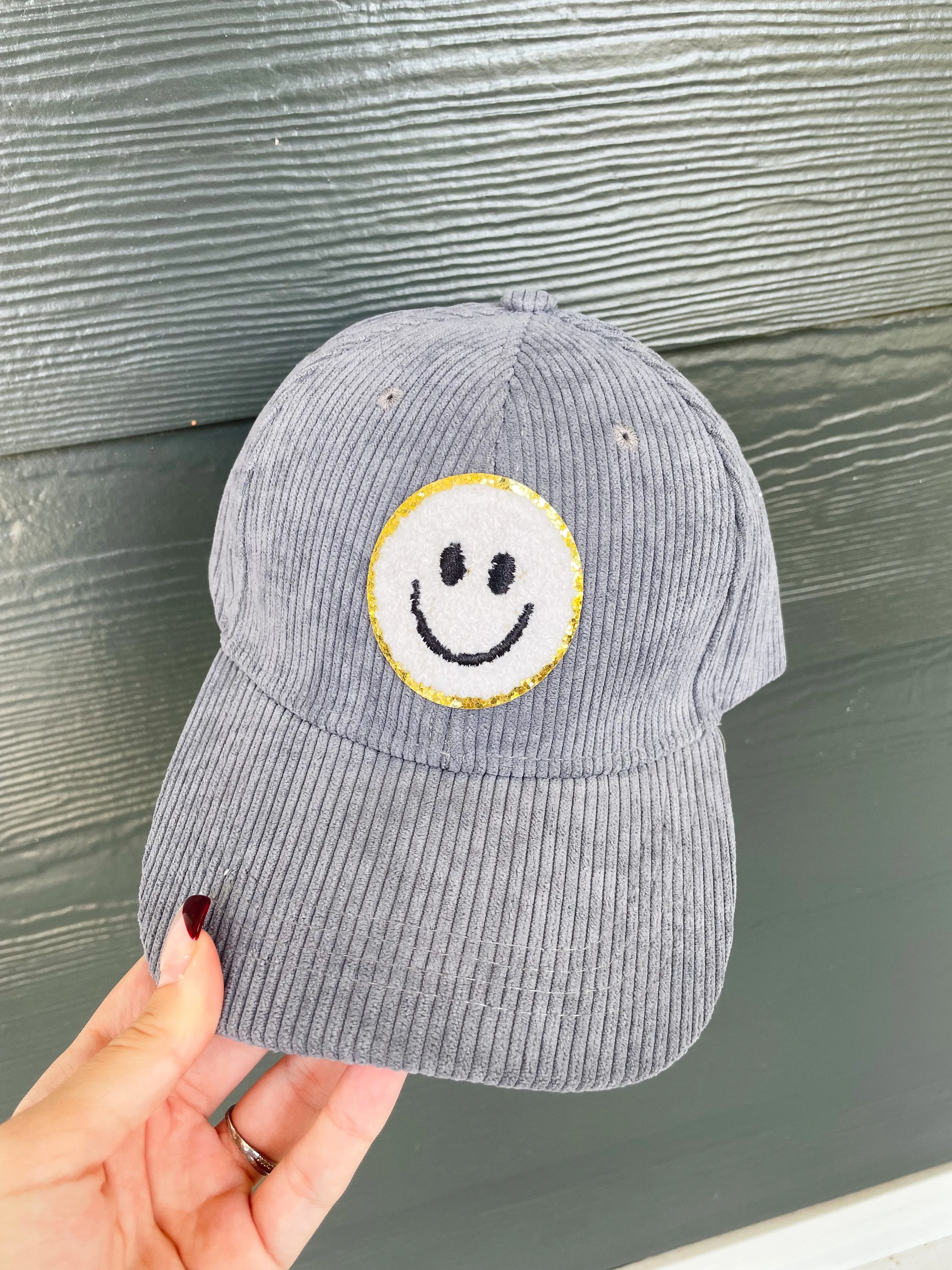 Corduroy Smiley Hat