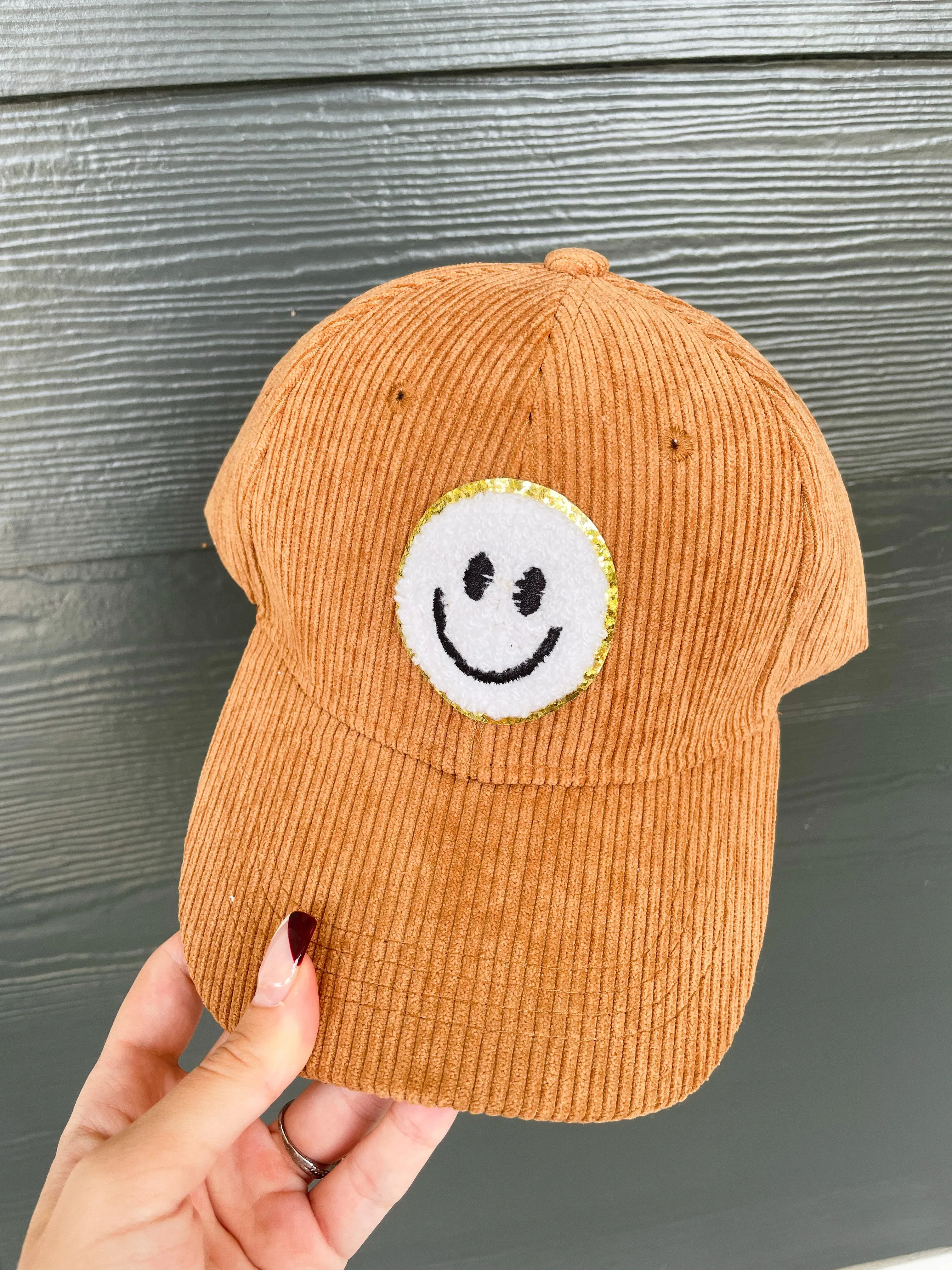Corduroy Smiley Hat