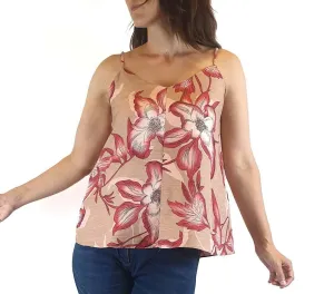 Country Road silk mix floral spagetti strap top size 8 (as new with tags)