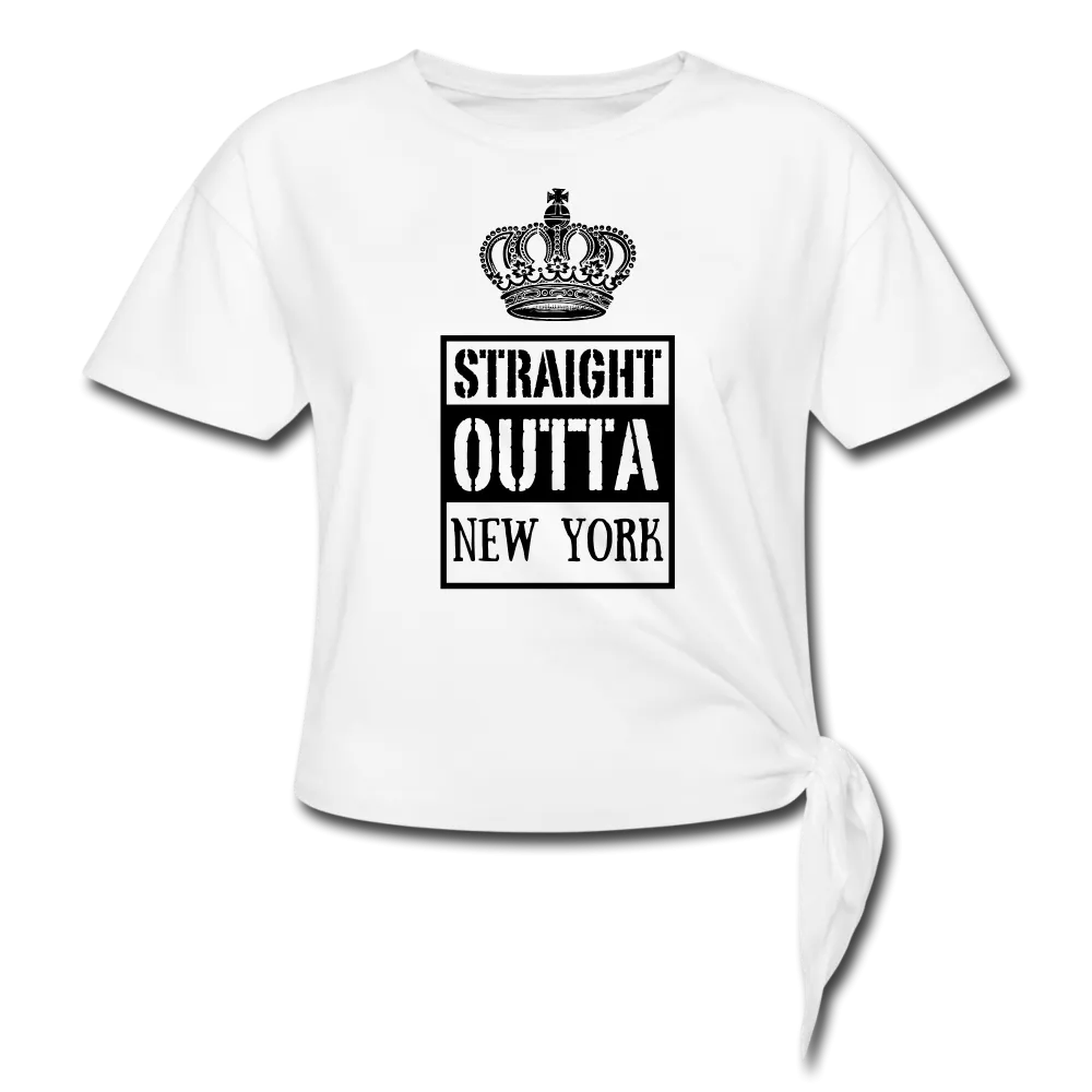 Customized Women's Knotted T-Shirt