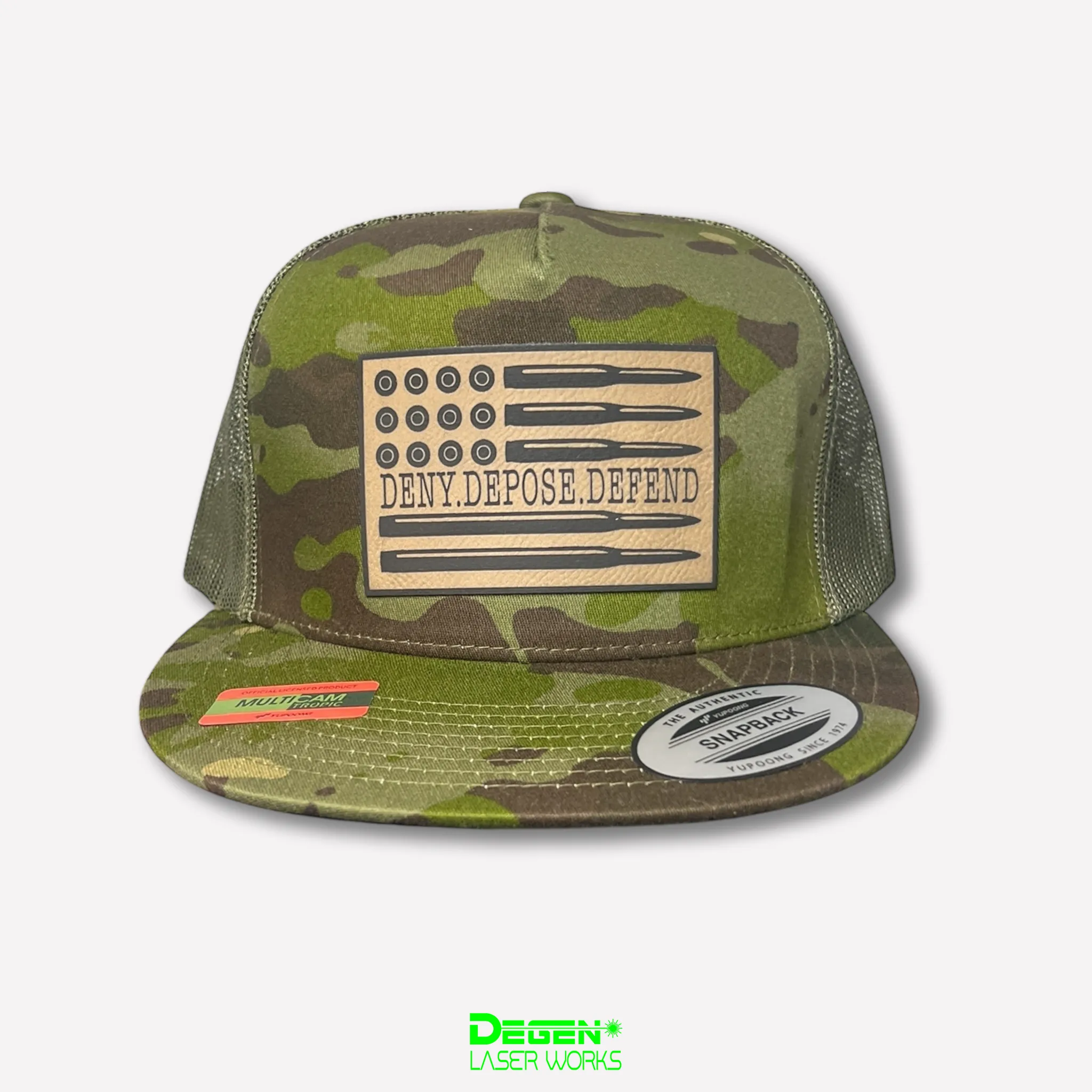 DENY DEPOSE DEFEND Snapback Hats