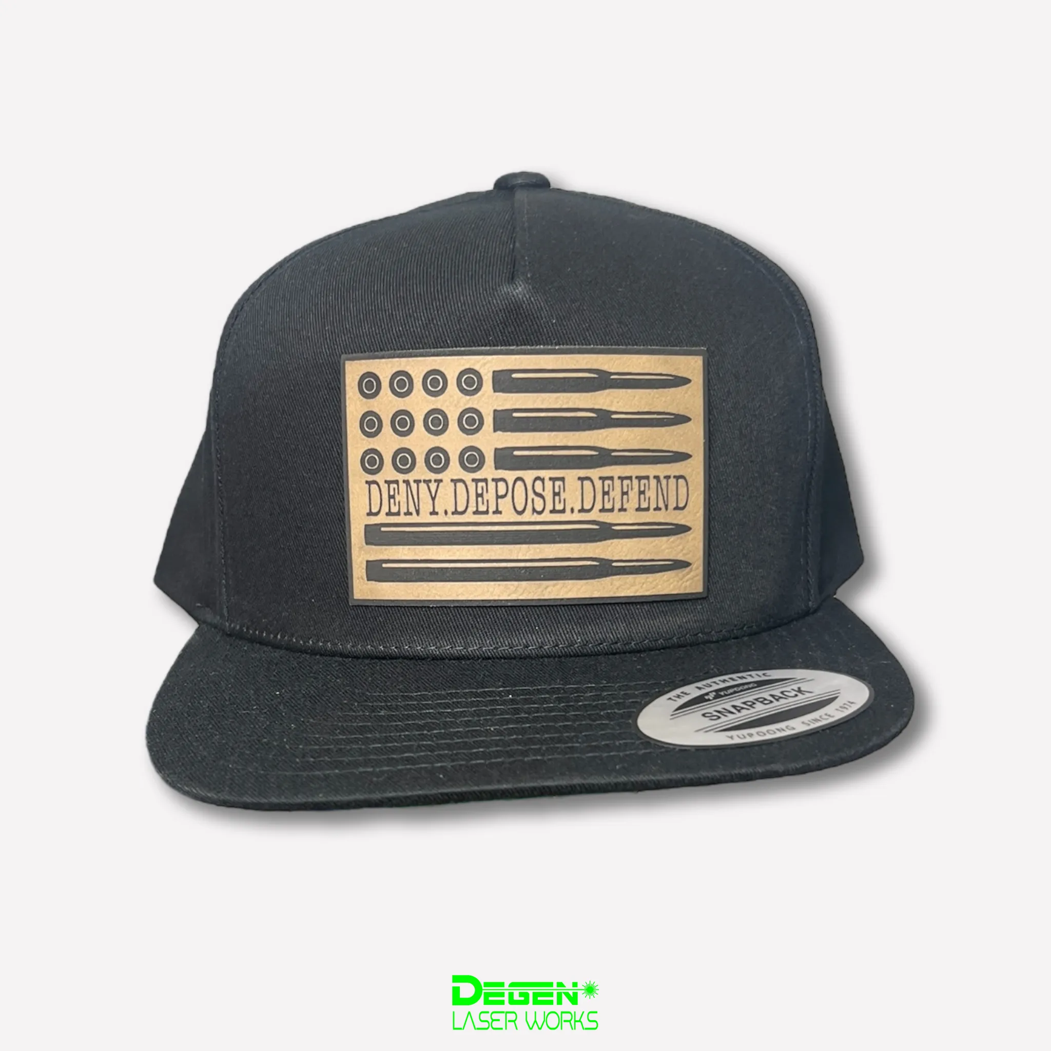 DENY DEPOSE DEFEND Snapback Hats