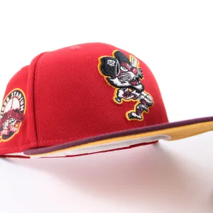 Detroit Tigers Tiger Stadium New Era 59Fifty Fitted Hat (Red Maroon Orange Under Brim)
