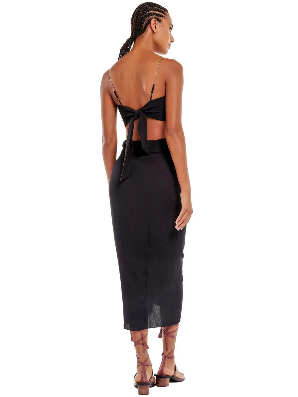 Dhara Detail Short-Karen Midi Skirt ::RET