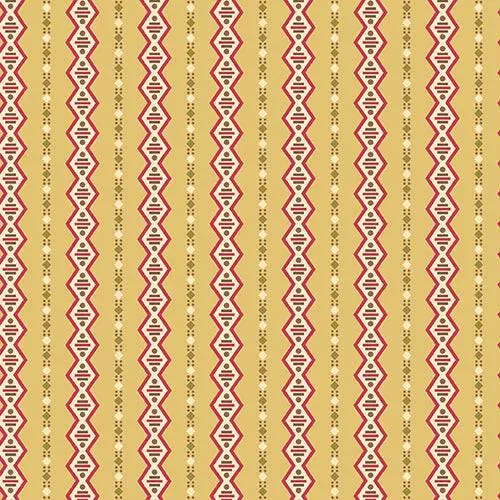 Di Ford-Hall - Cloverdale House - Geometric Stripe - Yellow