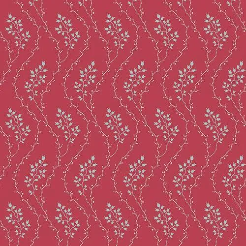 Di Ford-Hall - Cloverdale House - Wavy Dot Floral - Red