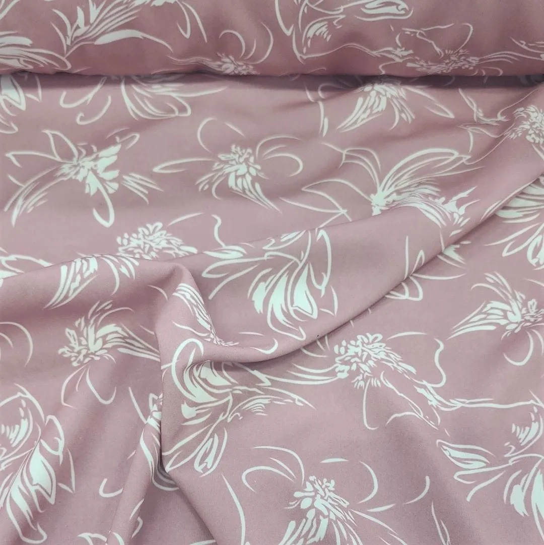 Digital Floral Fabiana Fabric Pink 150cm