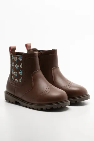 Ditsy Chelsea Boots Tan