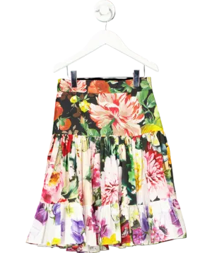 Dolce & Gabbana Multicoloured Cotton Floral Skirt 7 Years