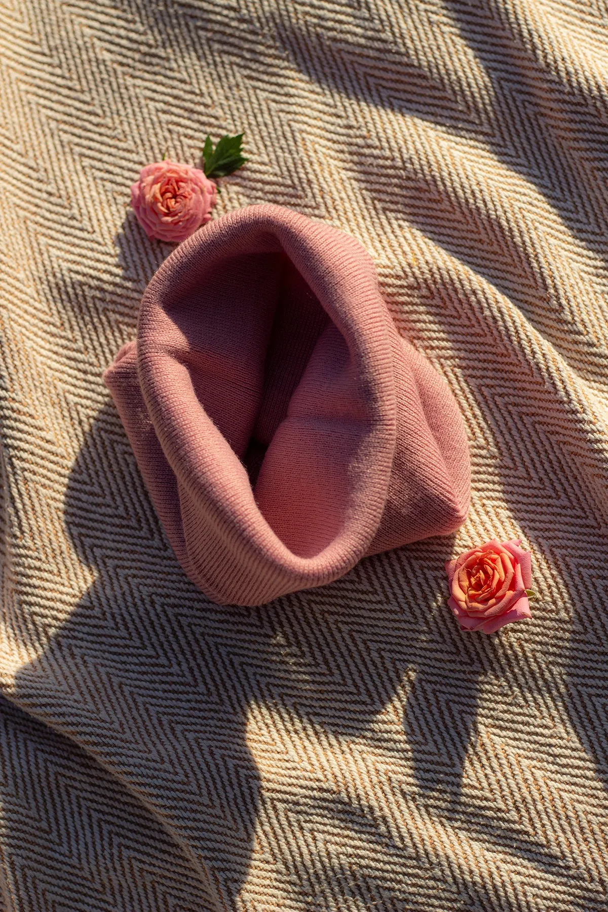 Dusky Pink Beanie Hat