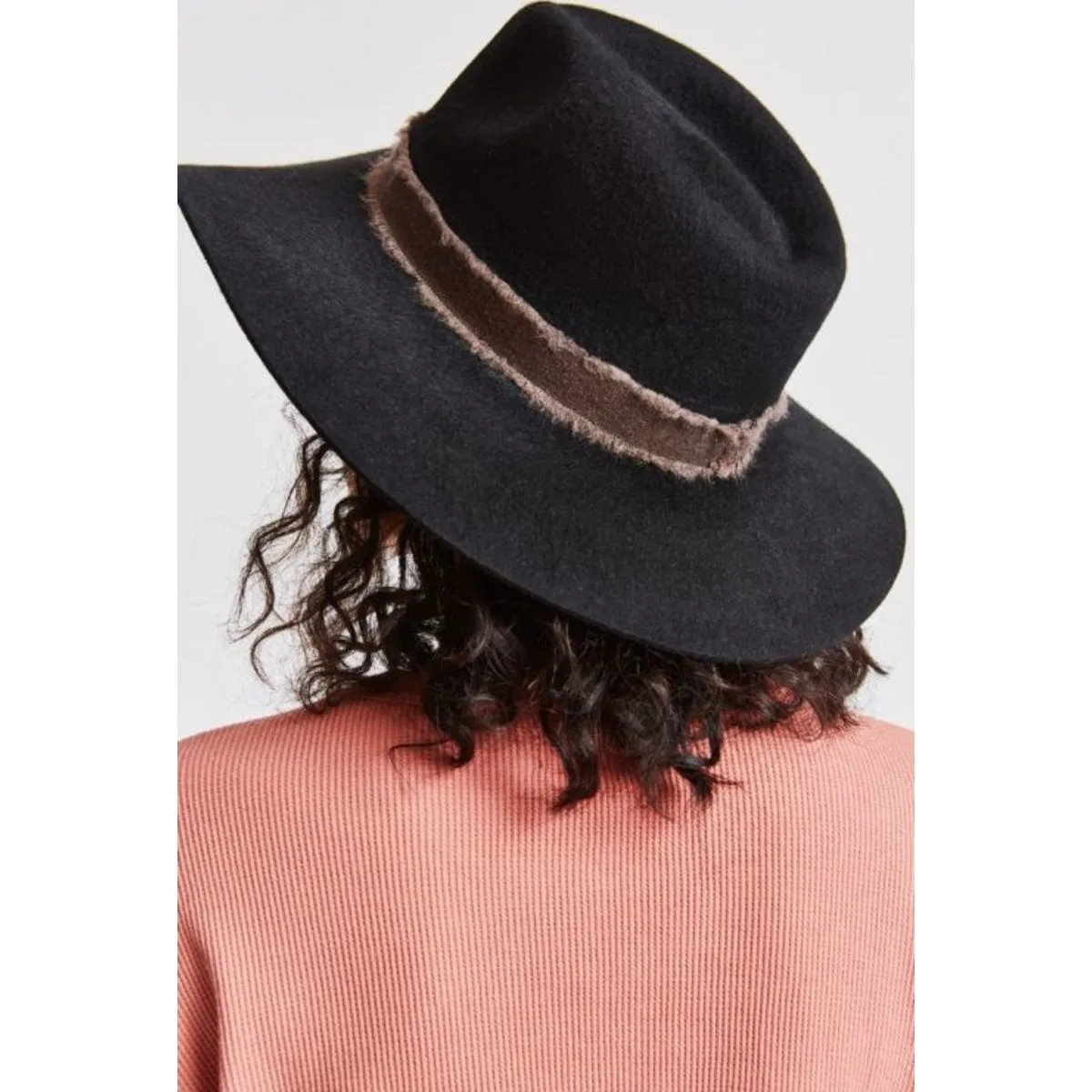 ELLA FEDORA - BLACK/BROWN