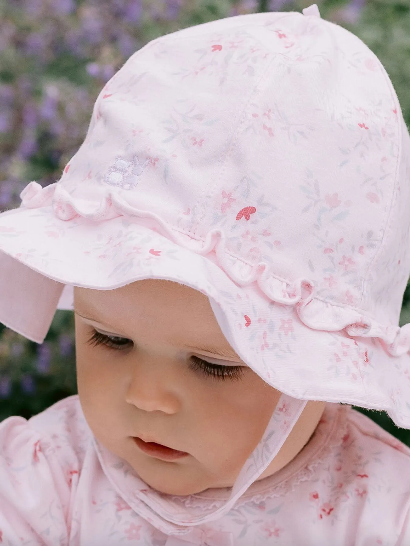 Emile et Rose Fari Pink Floral Sunhat