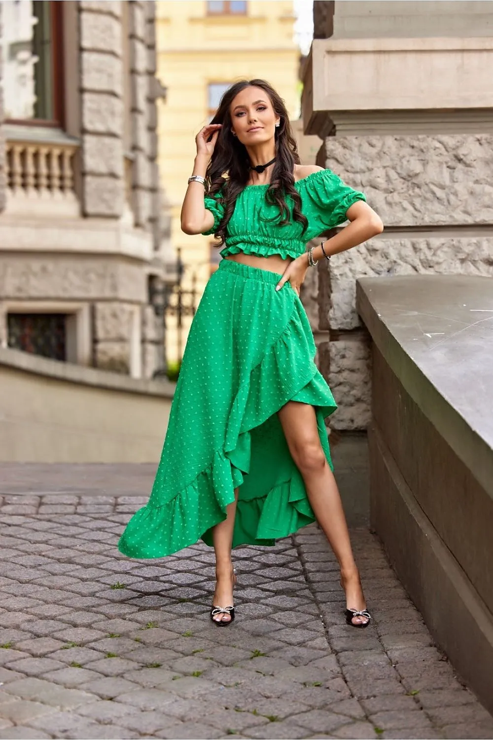 Exposed Shoulder Frill Set