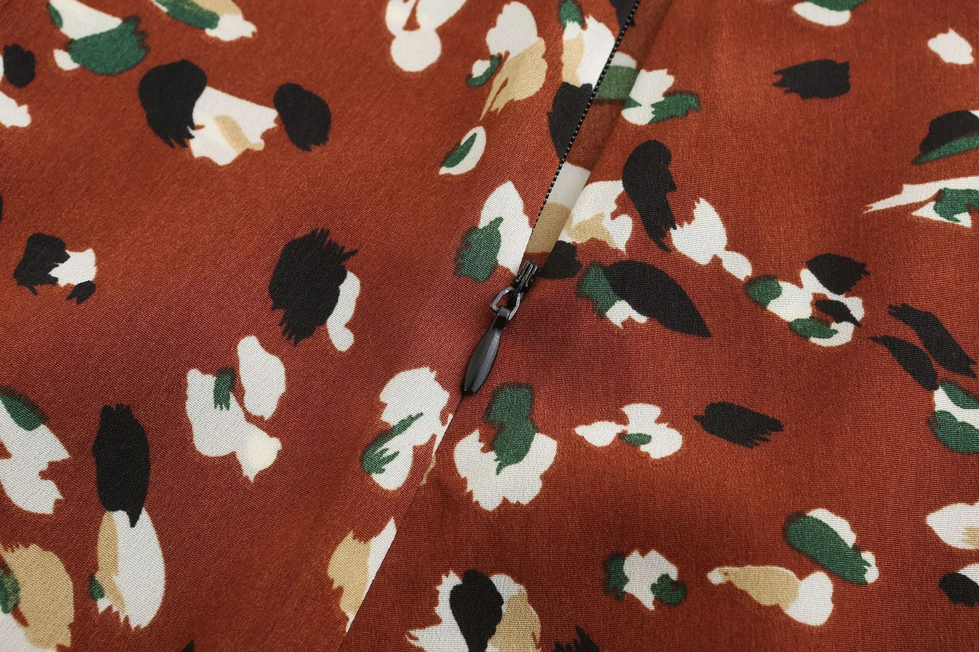 Fashion Irregular Floral High Waist Skirt