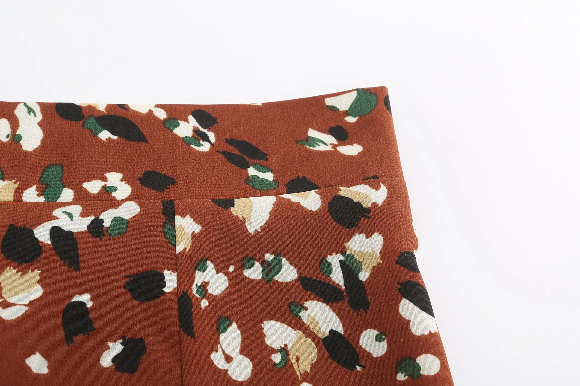 Fashion Irregular Floral High Waist Skirt