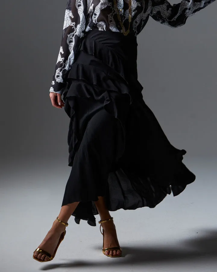 Fate   Becker Loyal Maxi Skirt - Black