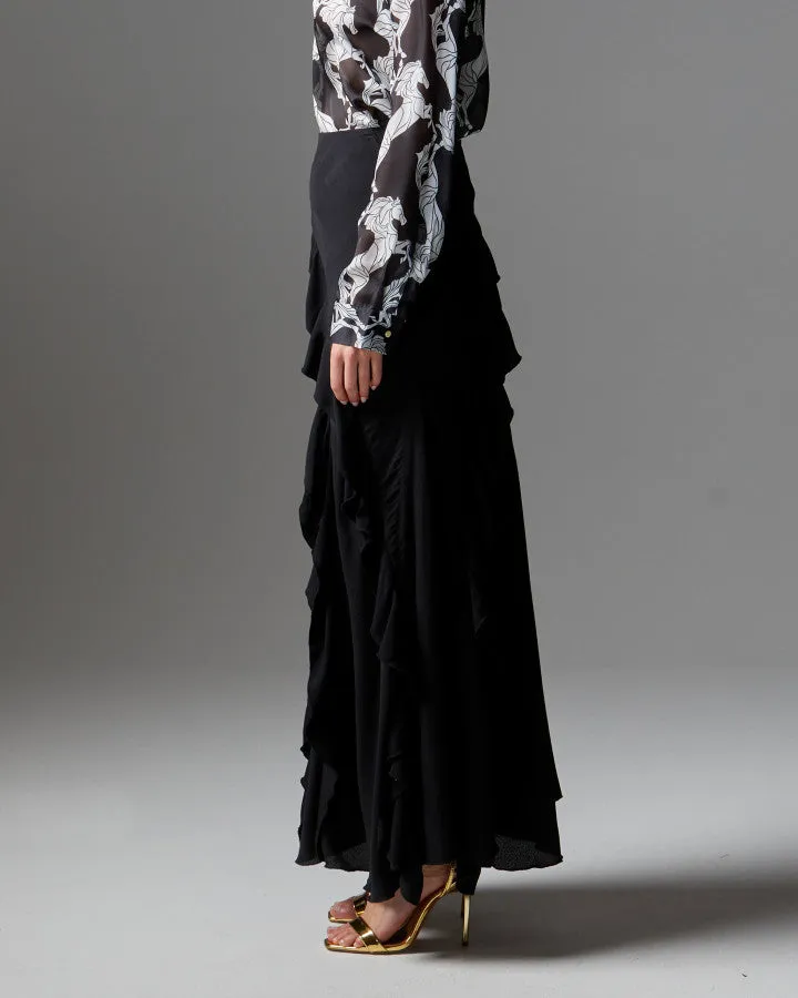 Fate   Becker Loyal Maxi Skirt - Black