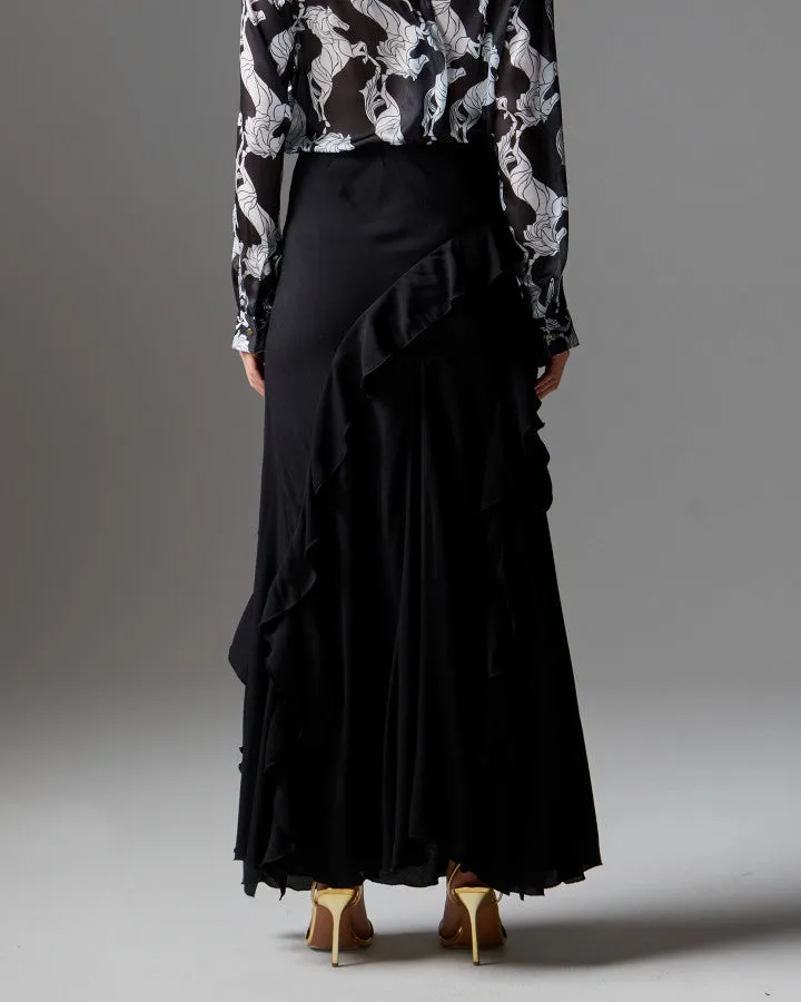 Fate   Becker Loyal Maxi Skirt - Black