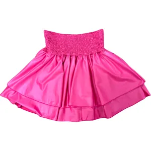 FBZ Fuchsia Pleather Skirt
