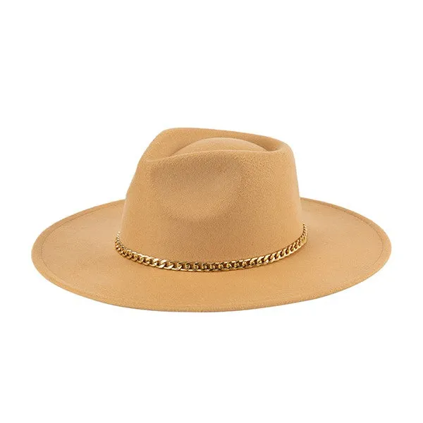 Fedora Hat with Chain