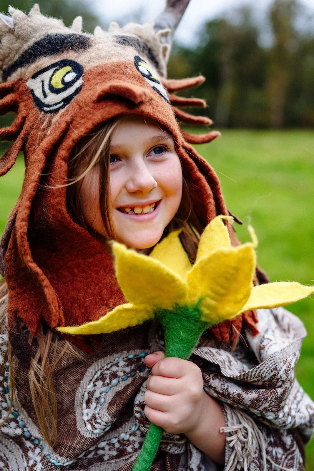 Felt Brown Owl Hat