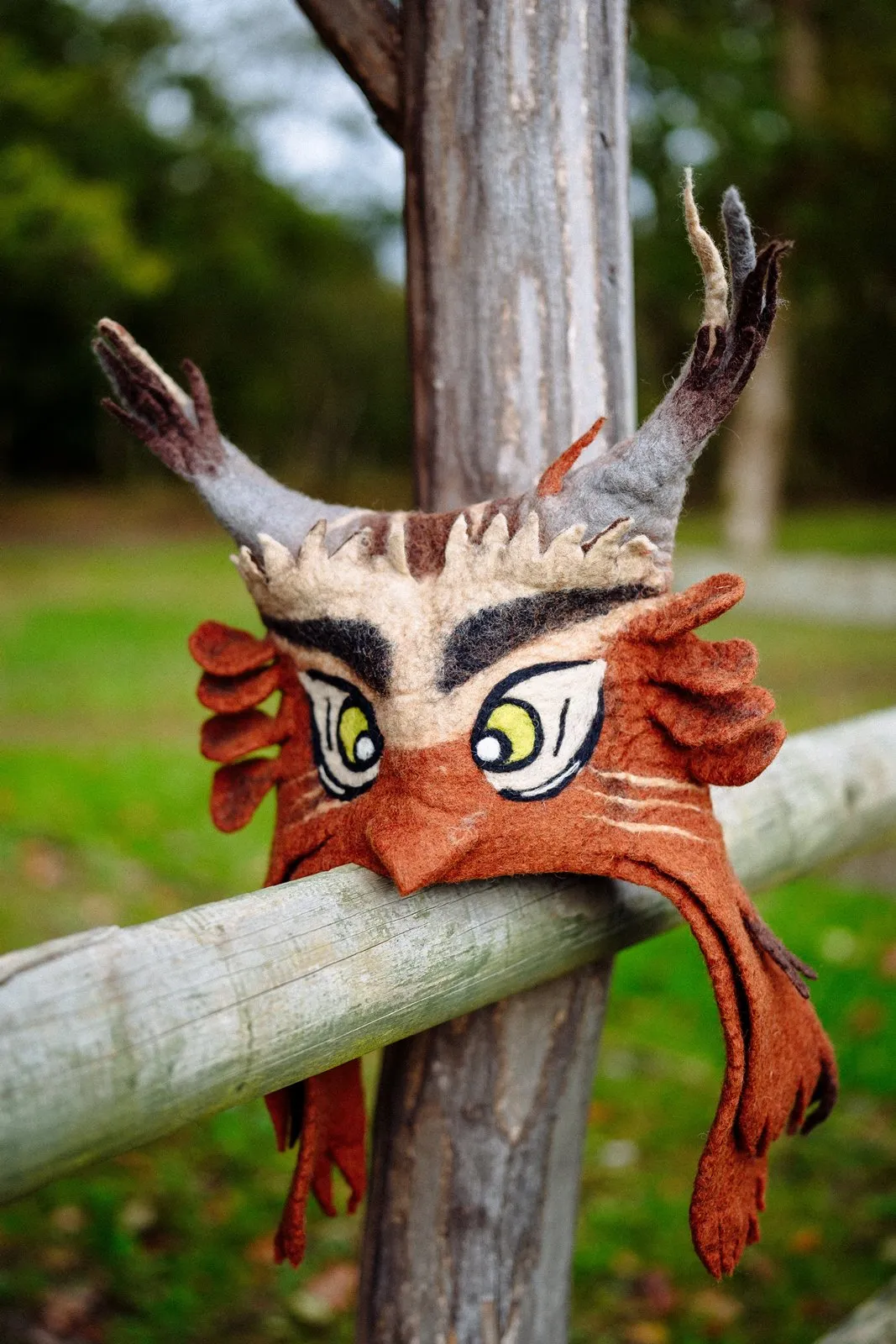 Felt Brown Owl Hat