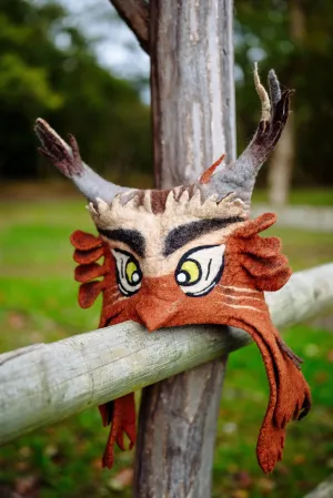 Felt Brown Owl Hat