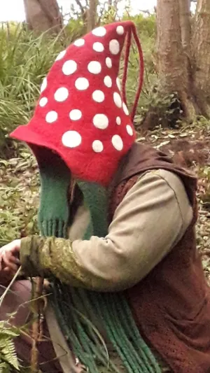 Felt Toadstool Hat
