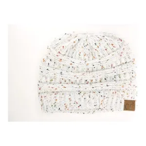 FLECKED BEANIE TAIL CC BEANIE IVORY