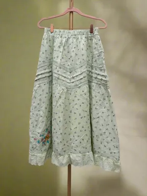 Floral Embroidered Skirt