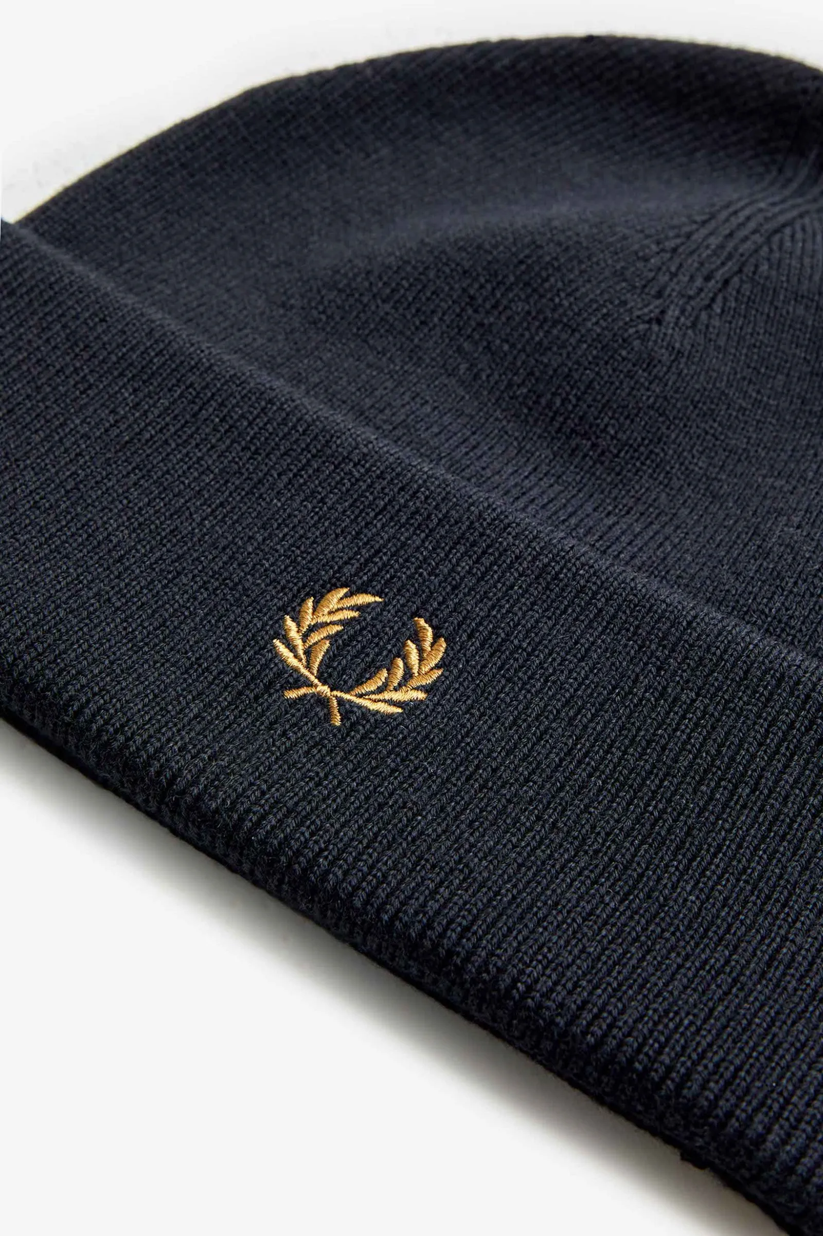 Fred Perry Classic Beanie Black/Dark Caramel