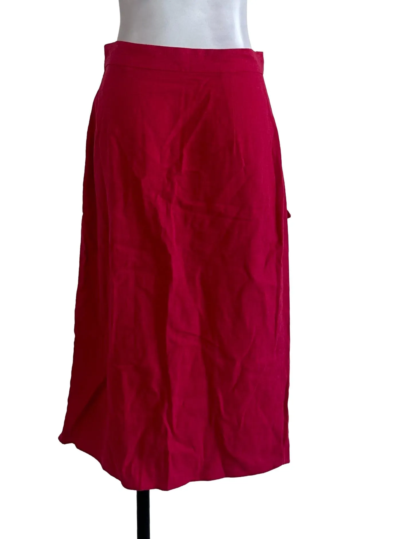 Fushia Pink Plain Skirt