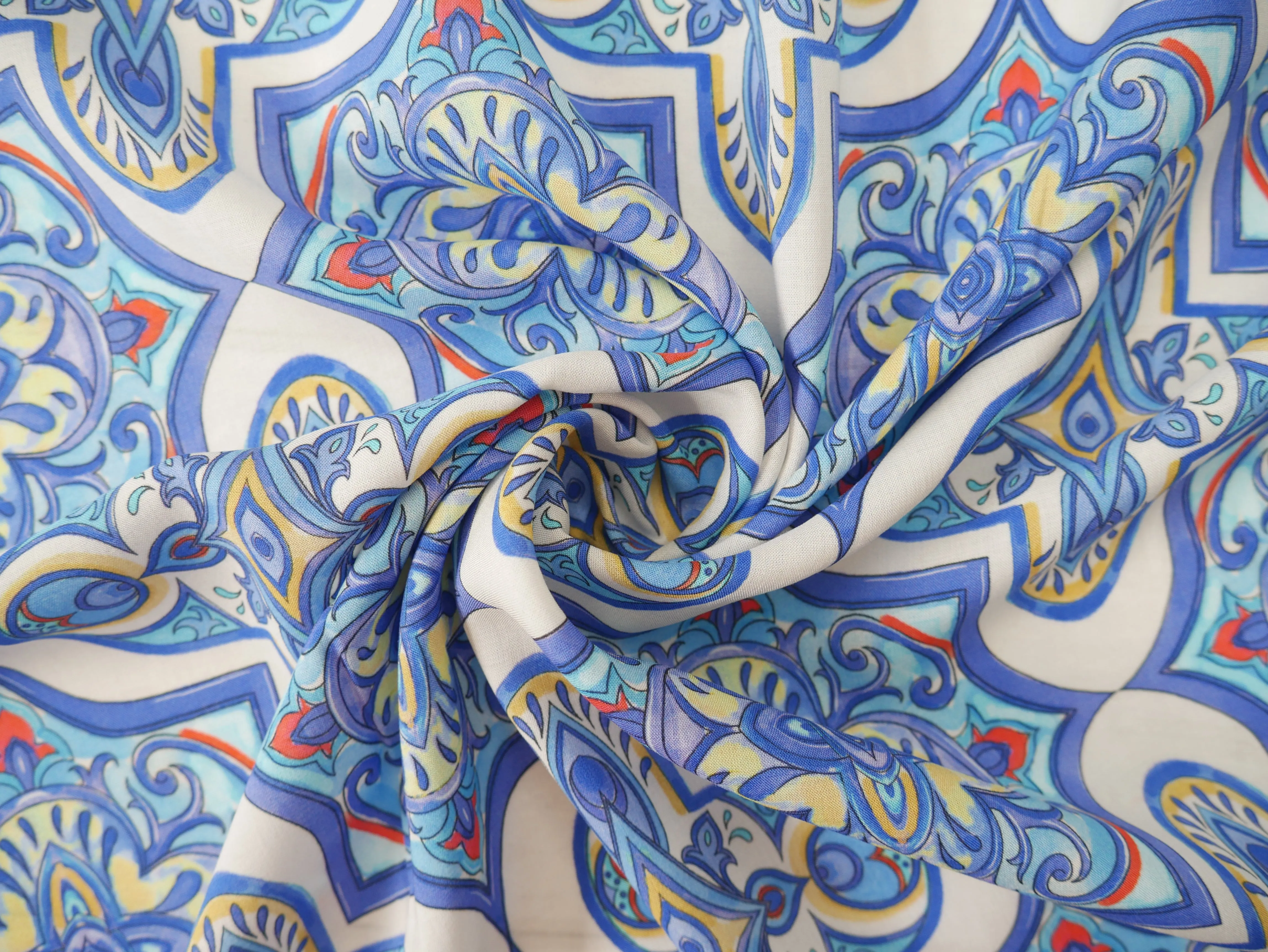 Greek Plaza Viscose Challis Lawn, £17.50 p/m