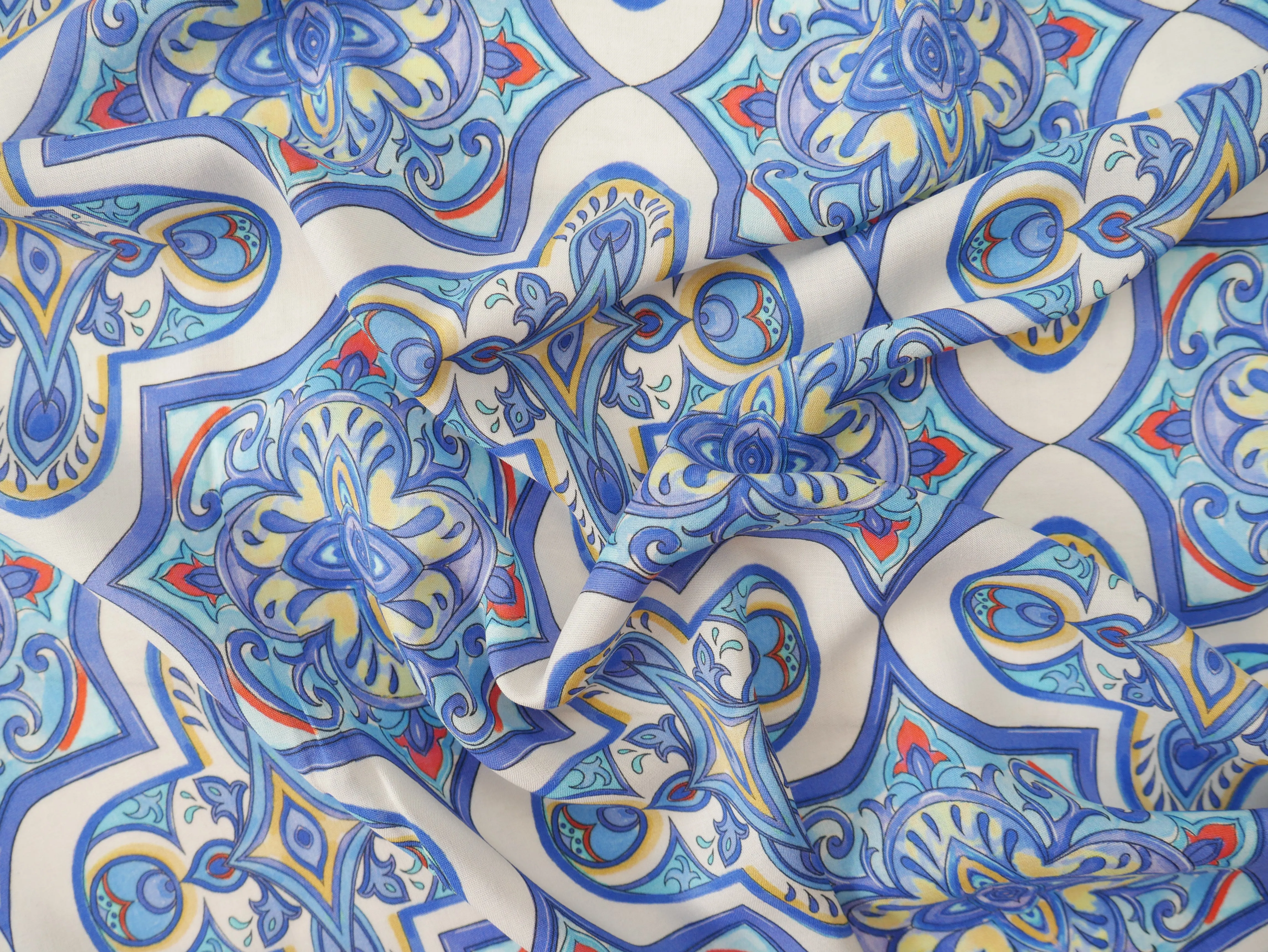 Greek Plaza Viscose Challis Lawn, £17.50 p/m