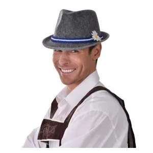 Grey Oktoberfest Fedora