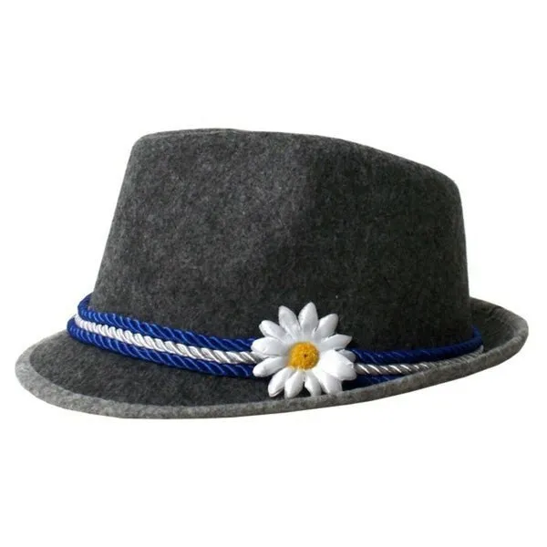 Grey Oktoberfest Fedora